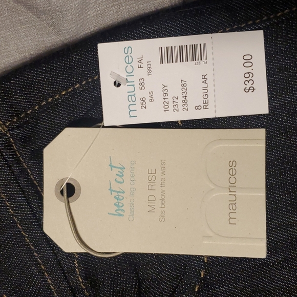 NWT Maurices boot cut jean - Picture 5 of 9